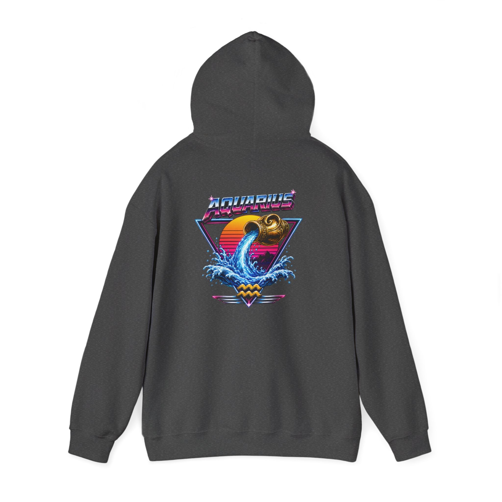 Retro Sunset Aquarius Hoodie —  Graphic Sweatshirt