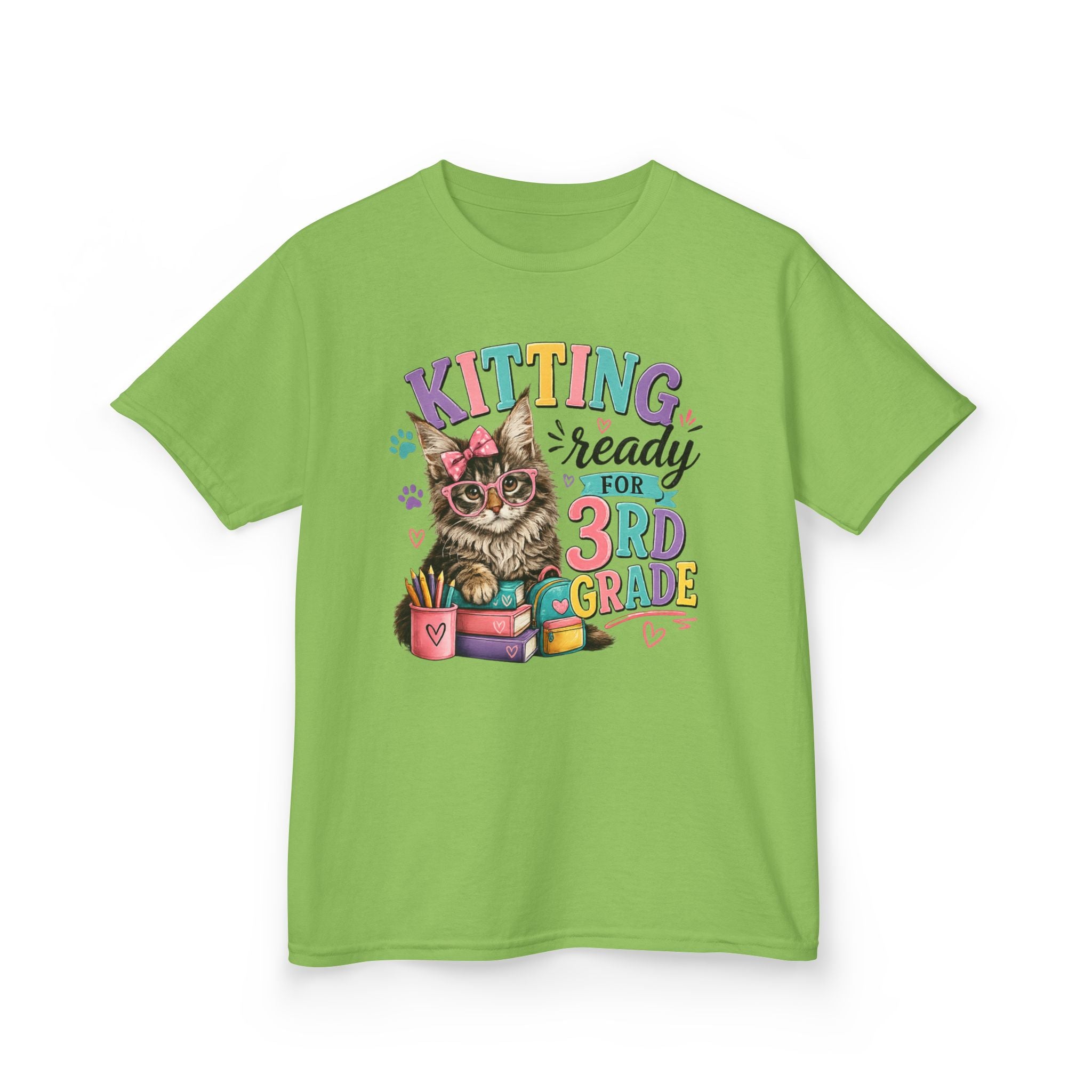 DIANE– “Kitting Ready for 3rd Grade” Cute Cat Back‑to‑School Tee