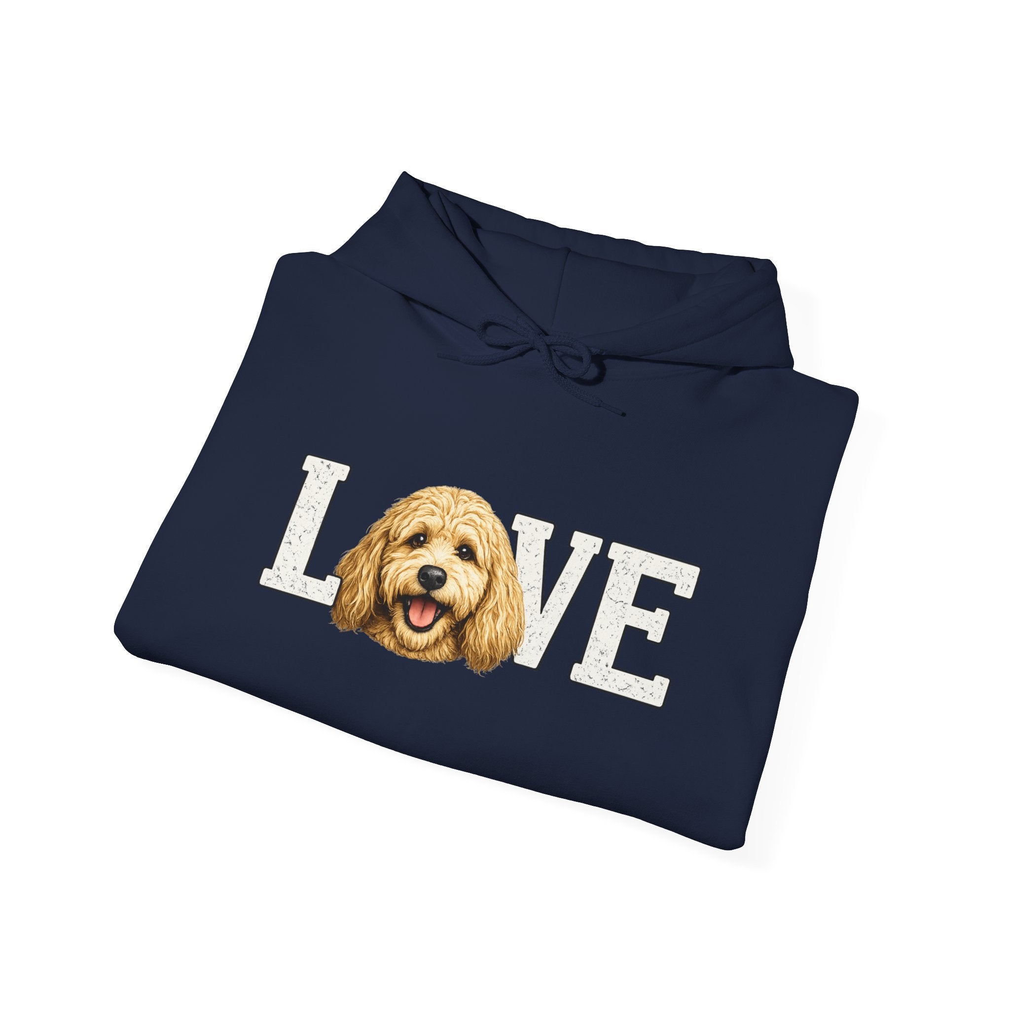 Goldendoodle Dog Love Hoodie – Cute Goldendoodle 'LOVE' Graphic Sweatshirt
