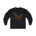 Bat Silhouette Long Sleeve Tee — Spooky Gothic Halloween Shirt