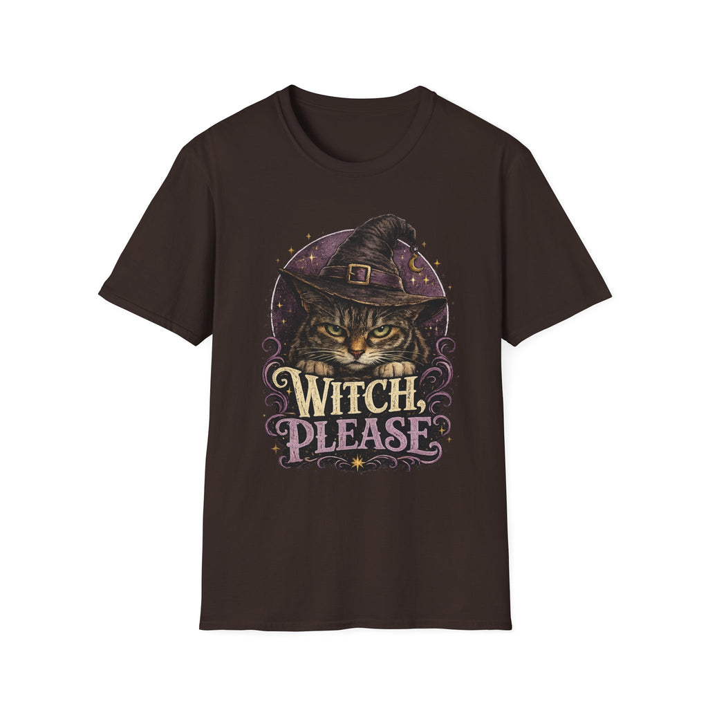 Witch Please Cat T-Shirt — Halloween Witch Cat Graphic Tee