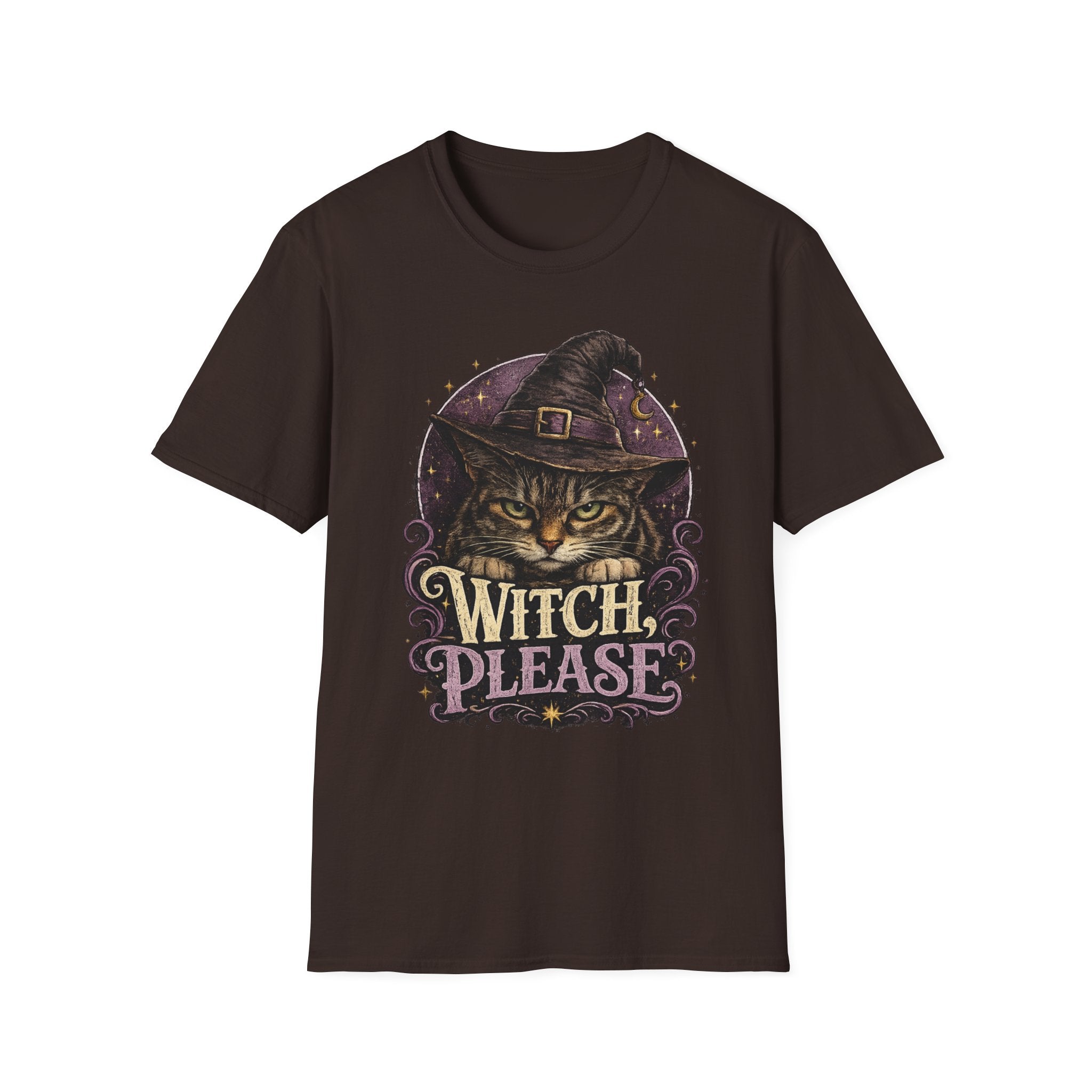 Witch Please Cat T-Shirt — Halloween Witch Cat Graphic Tee