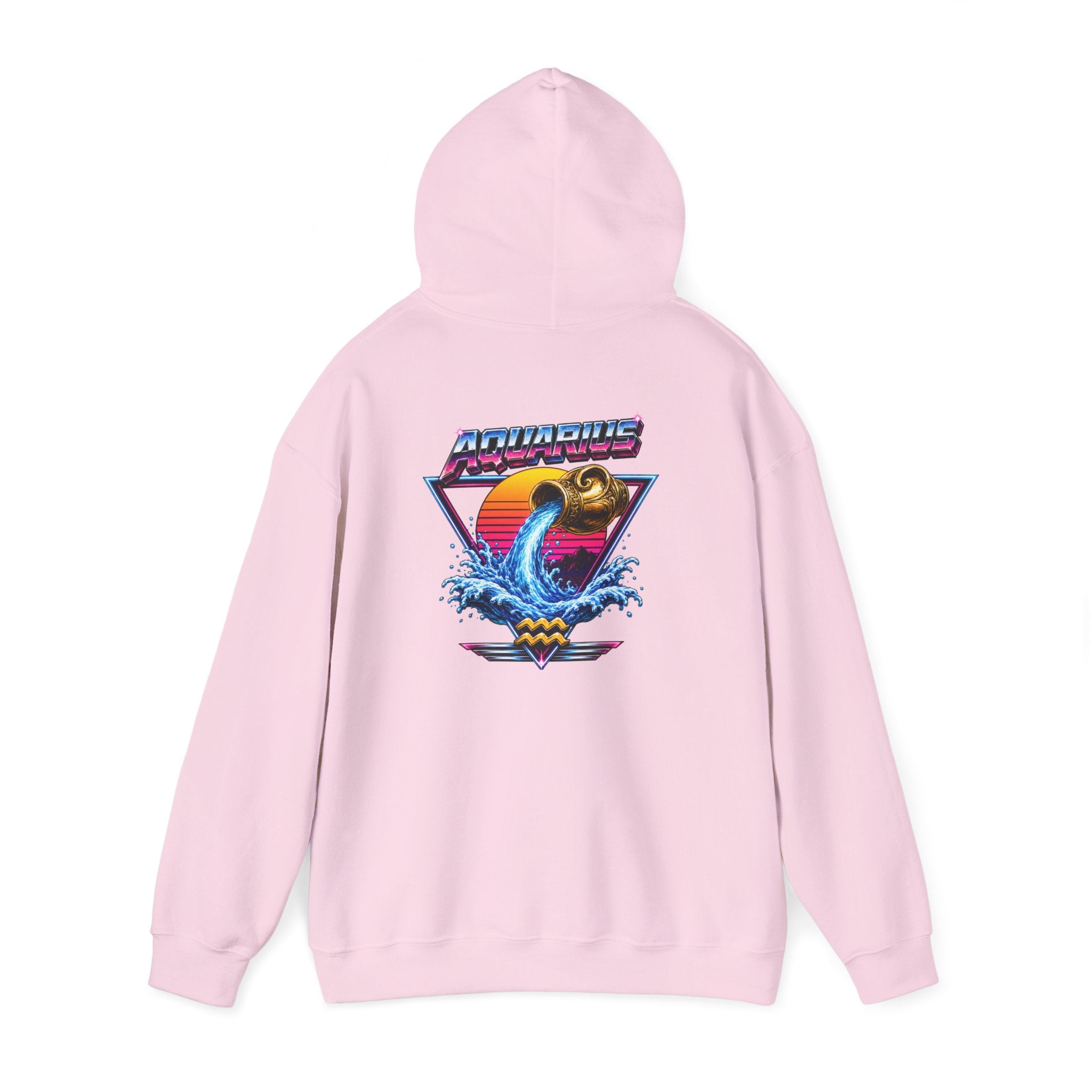 Retro Sunset Aquarius Hoodie —  Graphic Sweatshirt