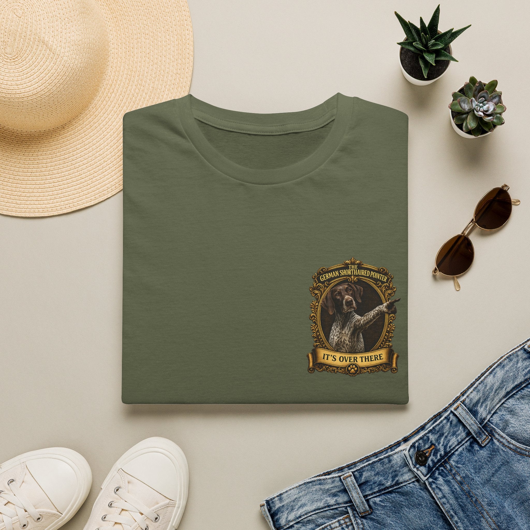German Shorthaired Pointer T-Shirt – 'It's Over There' Dog Lover Tee