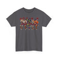 Halloween Cheerleaders Graphic Tee — Colorful Holloween cheer Squad Shirt