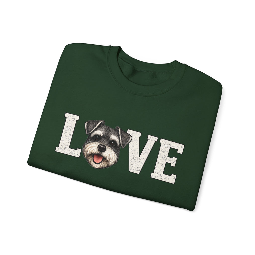 Schnauzer Love Crewneck Sweatshirt — Dog Lover Pullover