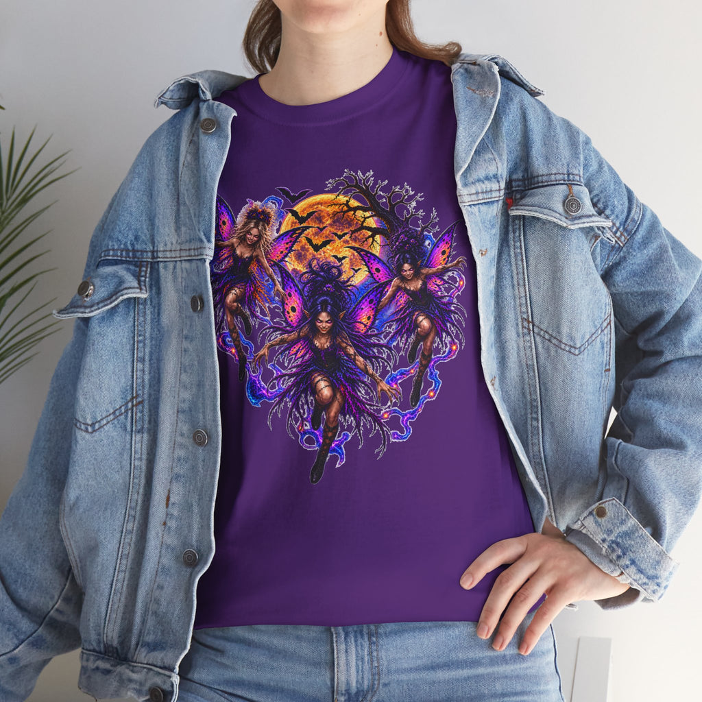 Evil Fairy T‑Shirt — Gothic Moonlit Graphic Tee