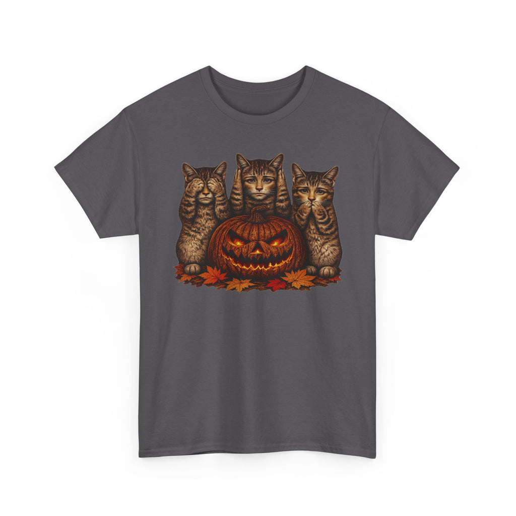 Anthropomorphic  Kittens & Jack-O'-Lantern Tee