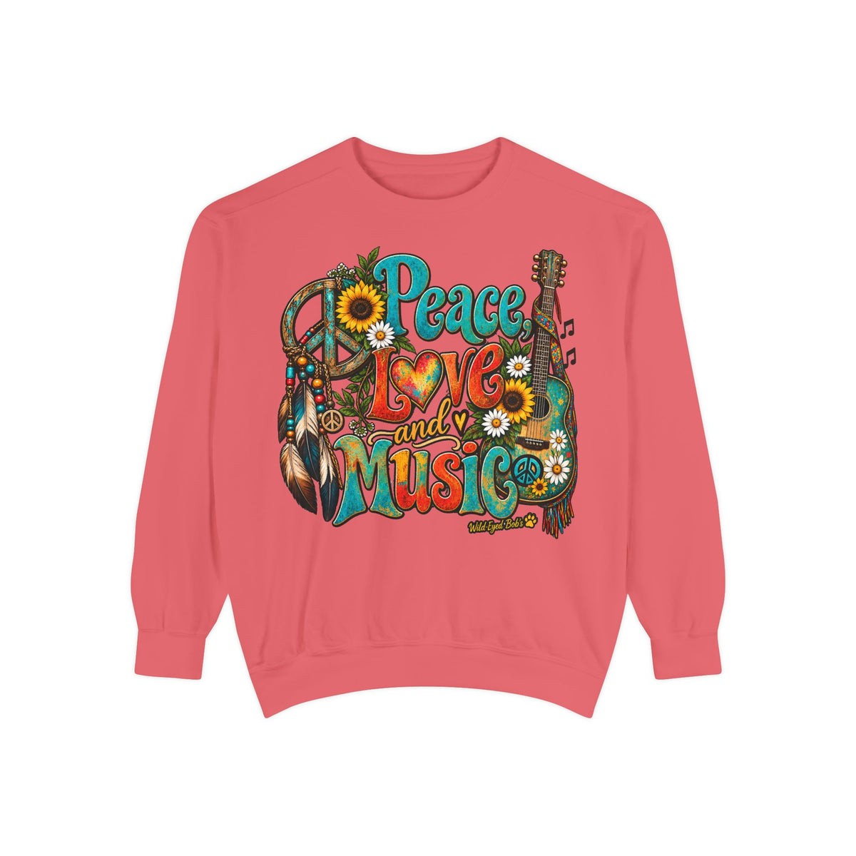 Peace Love and Music -Boho Sweatshirt