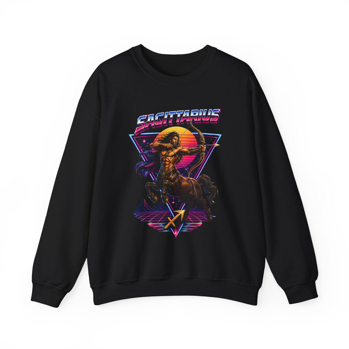 Centaurious Retro Metal Crewneck Sweatshirt