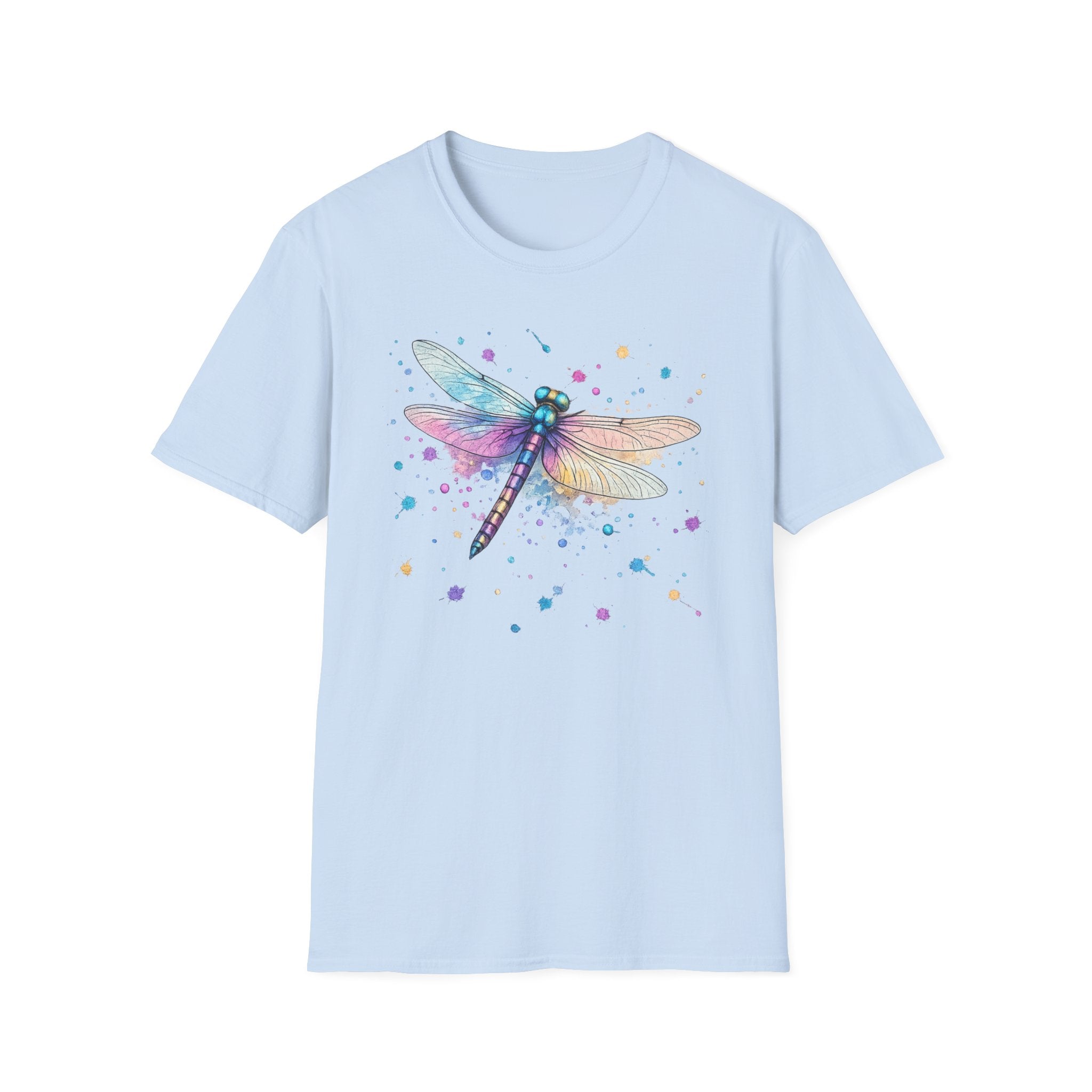 Dragonfly Watercolor T‑Shirt — Pastel Wing Nature Tee