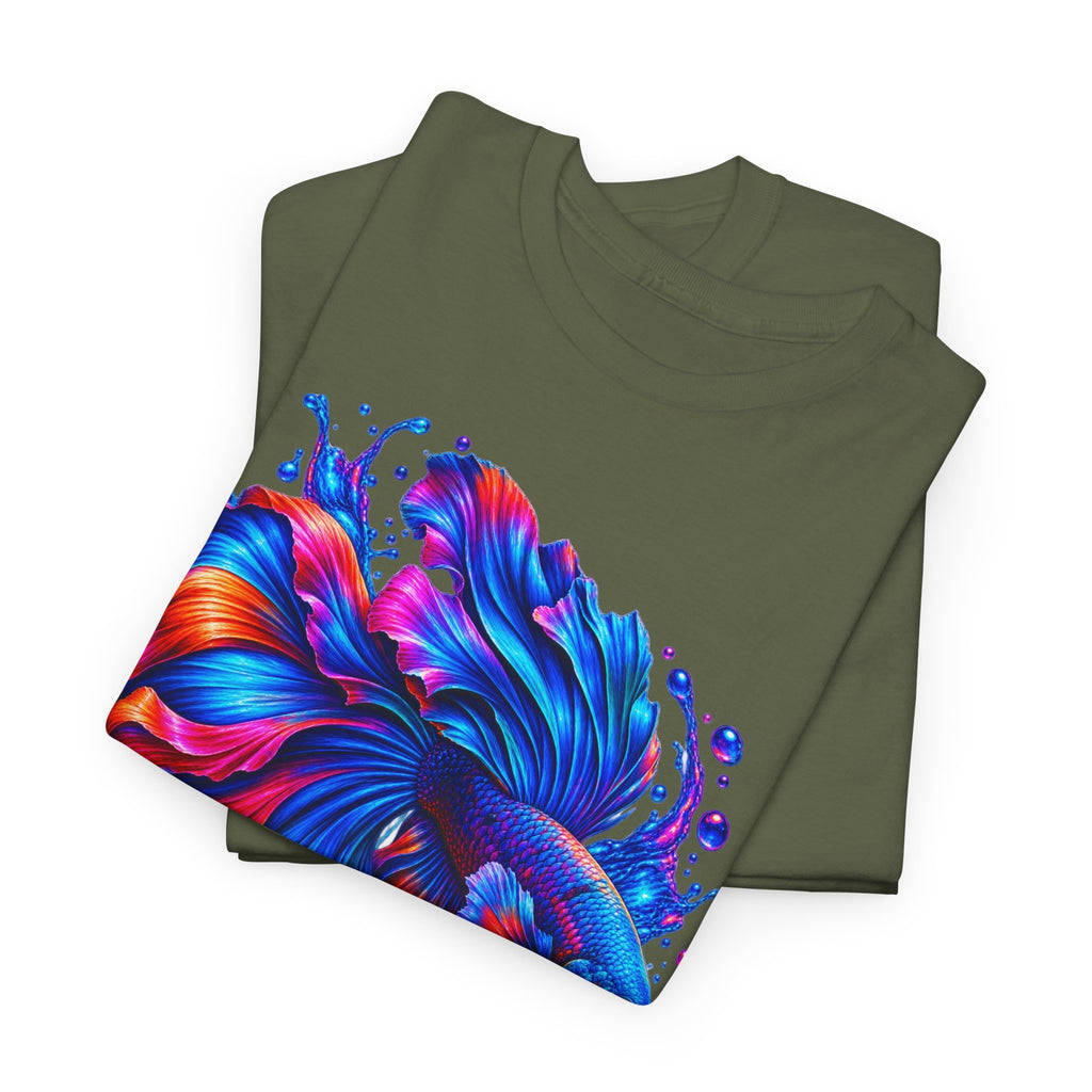 Betta Fish Art Tee — Vibrant Colorful Aquarium Fish Graphic T-Shirt