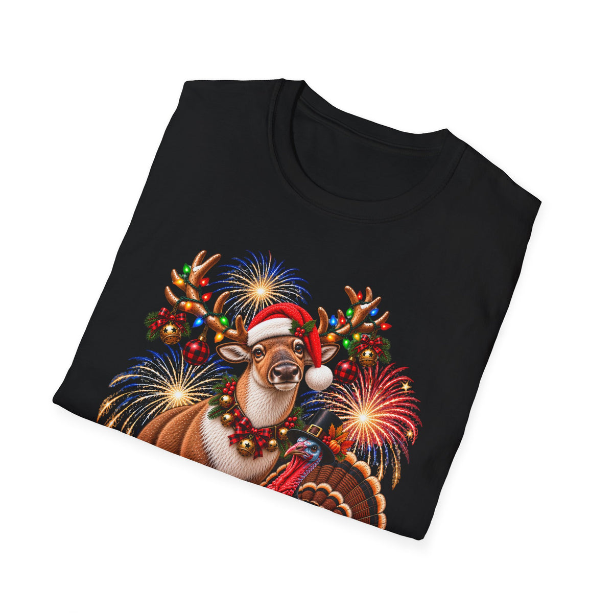 Four Holidays One Shirt - Dear Turkey, Halloween & Christmas Holiday Shirt