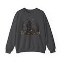 Grim Reaper Halloween Sweatshirt - Spooky Pumpkin & Owl Crewneck