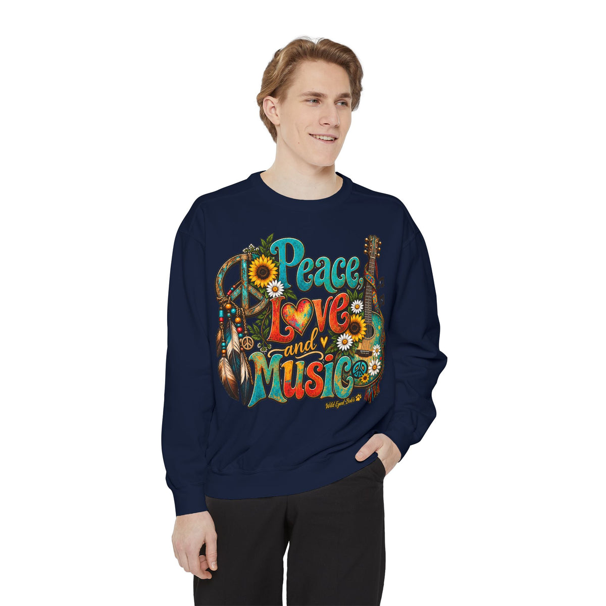Peace Love and Music -Boho Sweatshirt