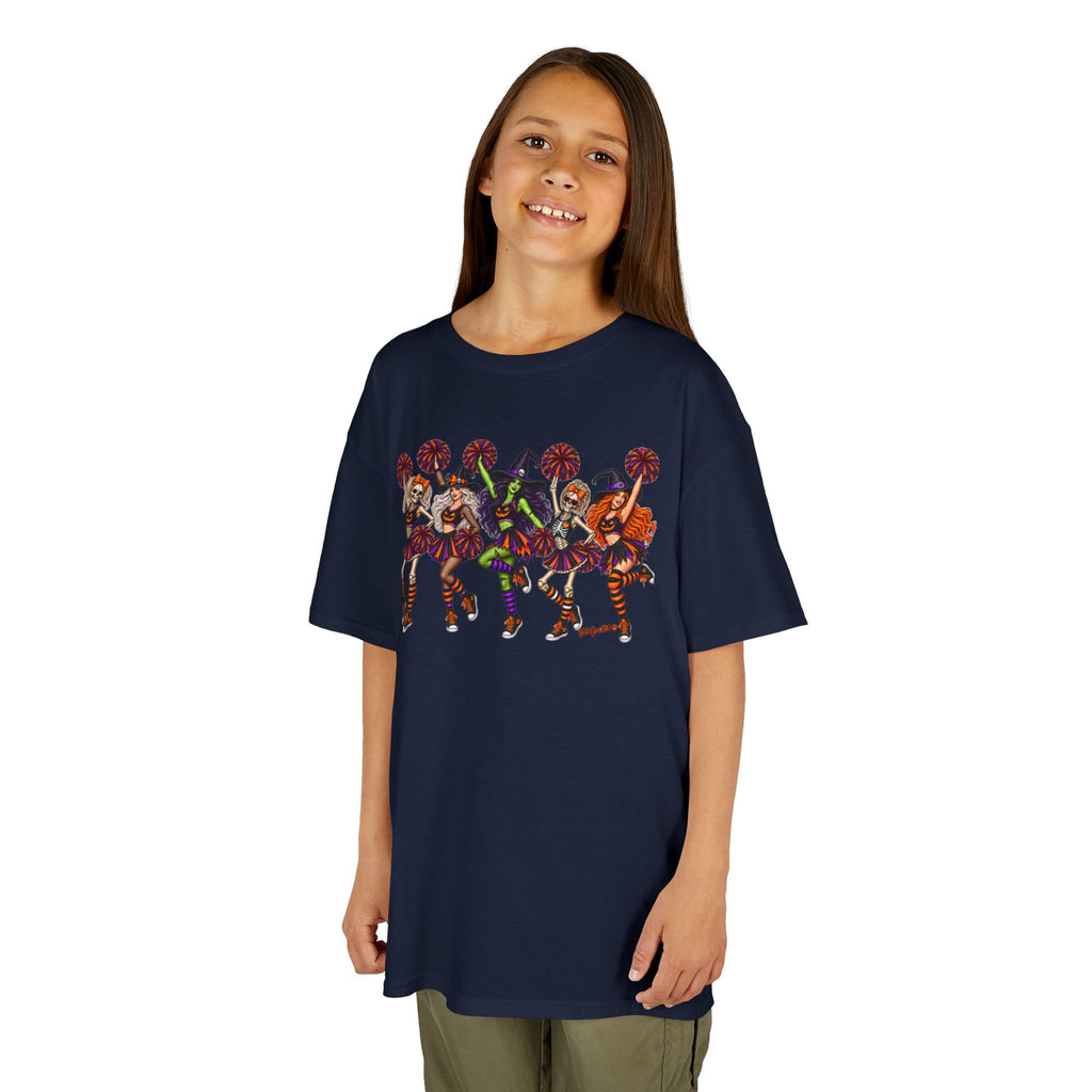 Kids Cheerleader Squad T‑Shirt — Colorful  Dancers Graphic Tee