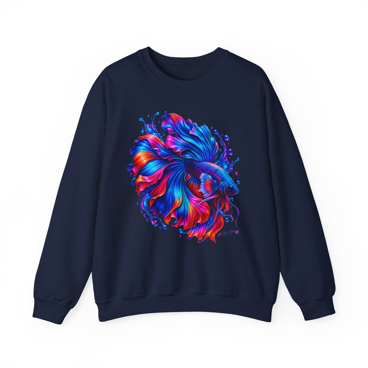 Betta Fish Colorburst Crewneck Sweatshirt