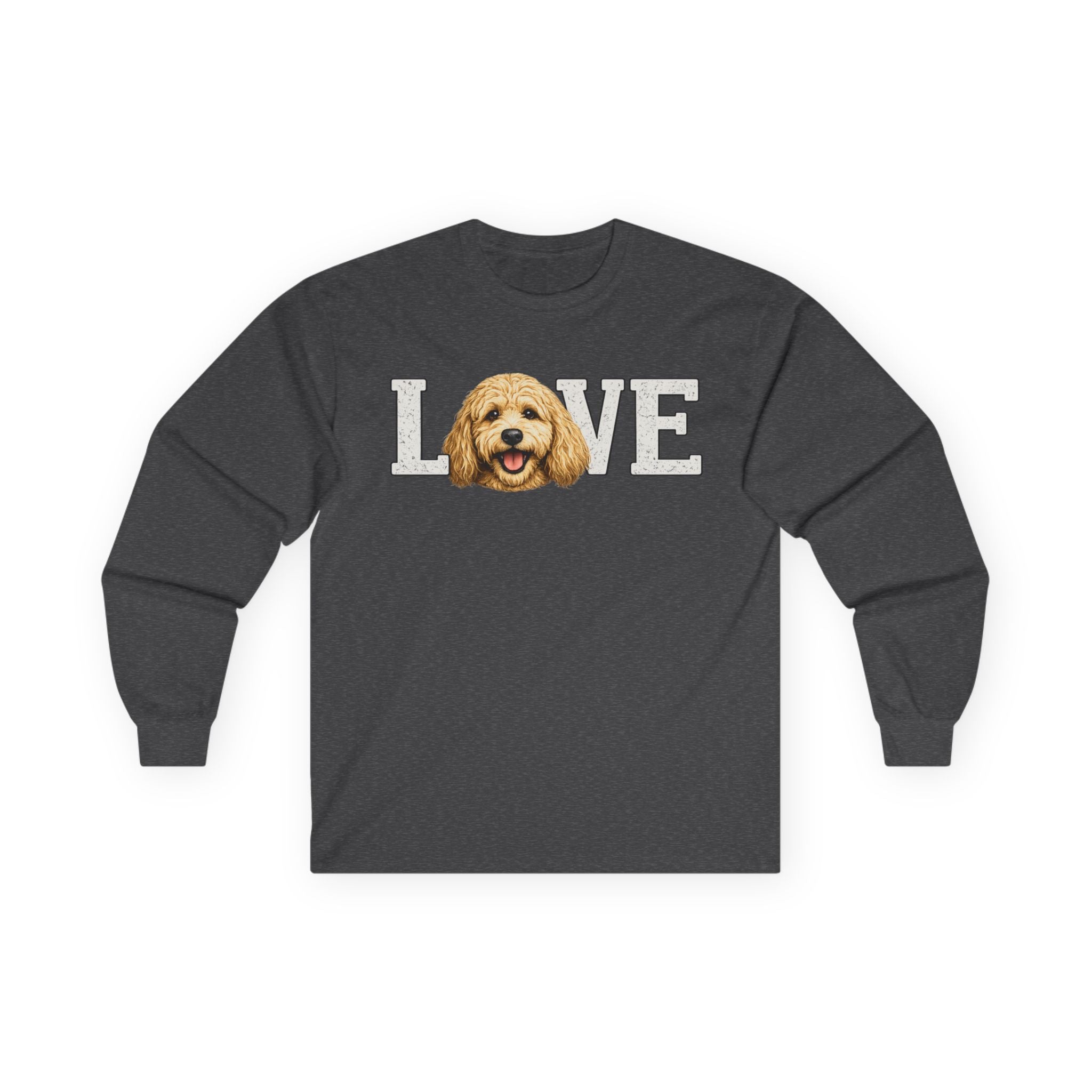 Golden Doodle 'LOVE' Long Sleeve Tee – Dog Mom/Dad Pet Lover Shirt