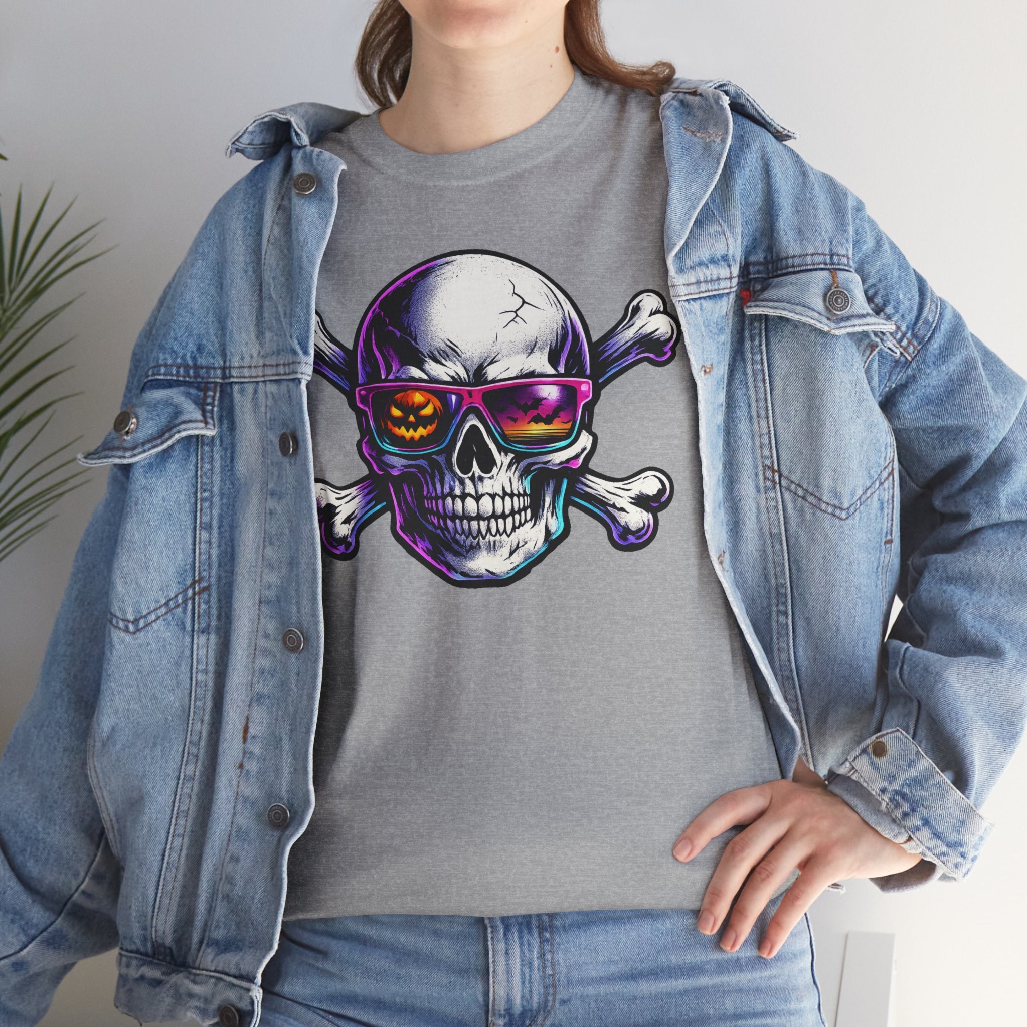 Neon Skull & Crossbones Graphic Tee