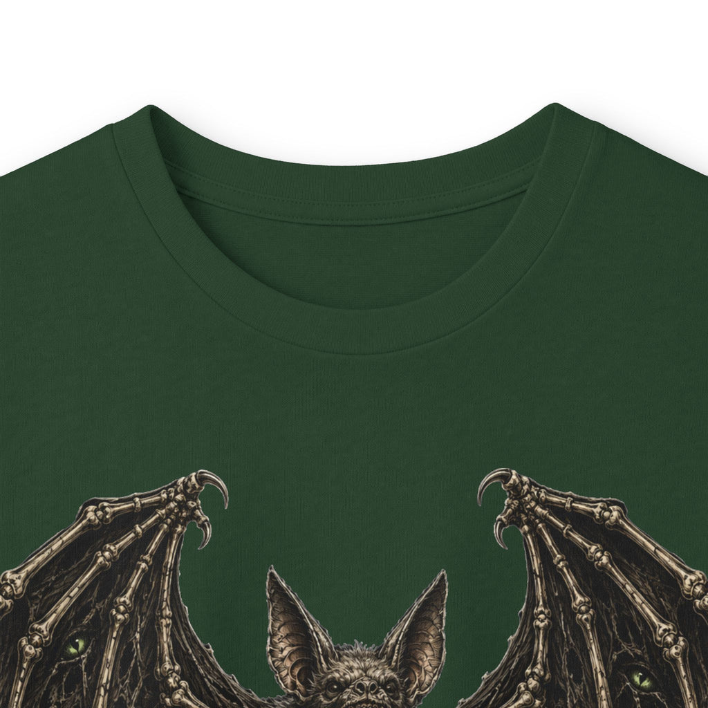 Bat Illustration Long Sleeve Tee — Gothic Bat Graphic Shirt