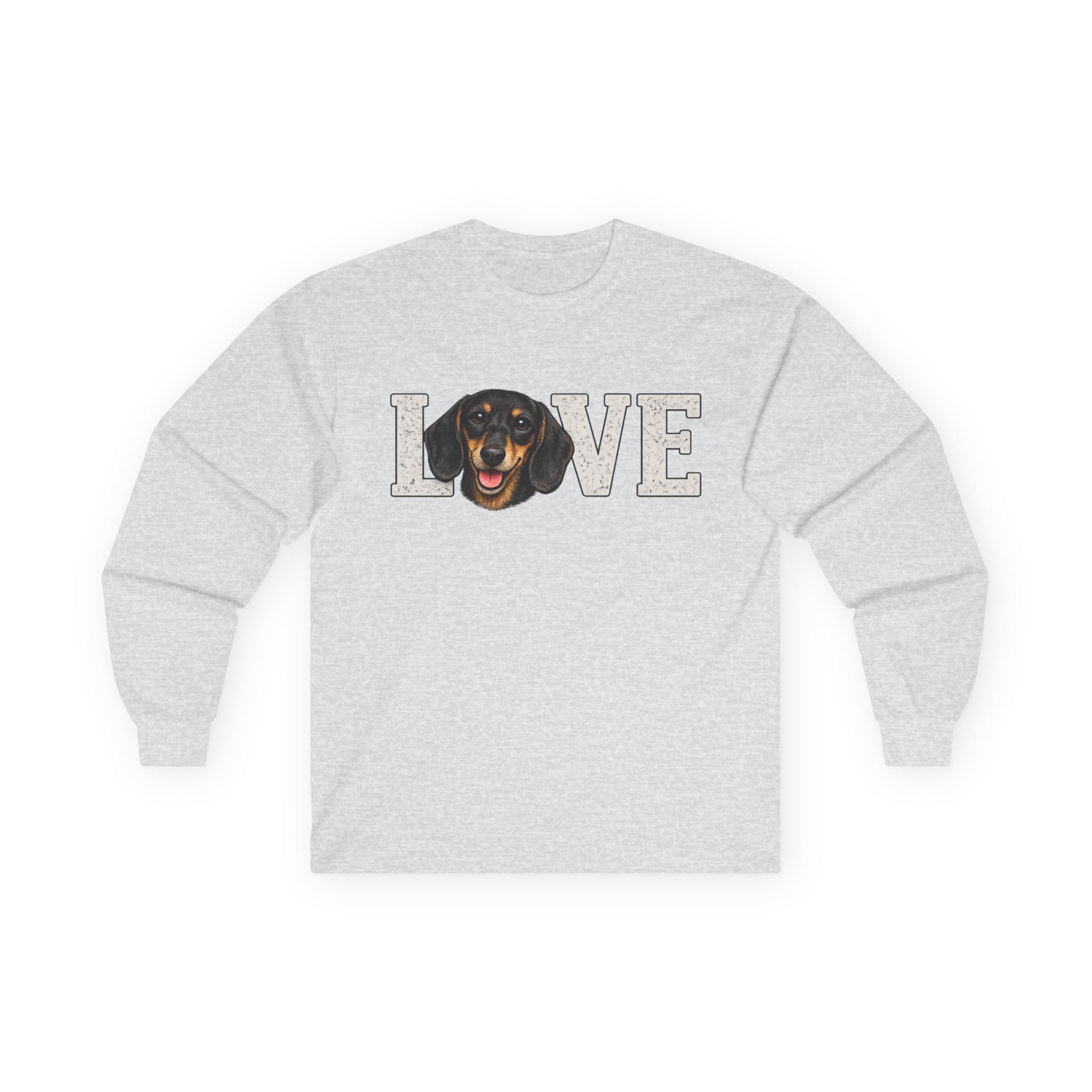 Love Dachshund Long Sleeve Tee - Cute Dog Lover Shirt