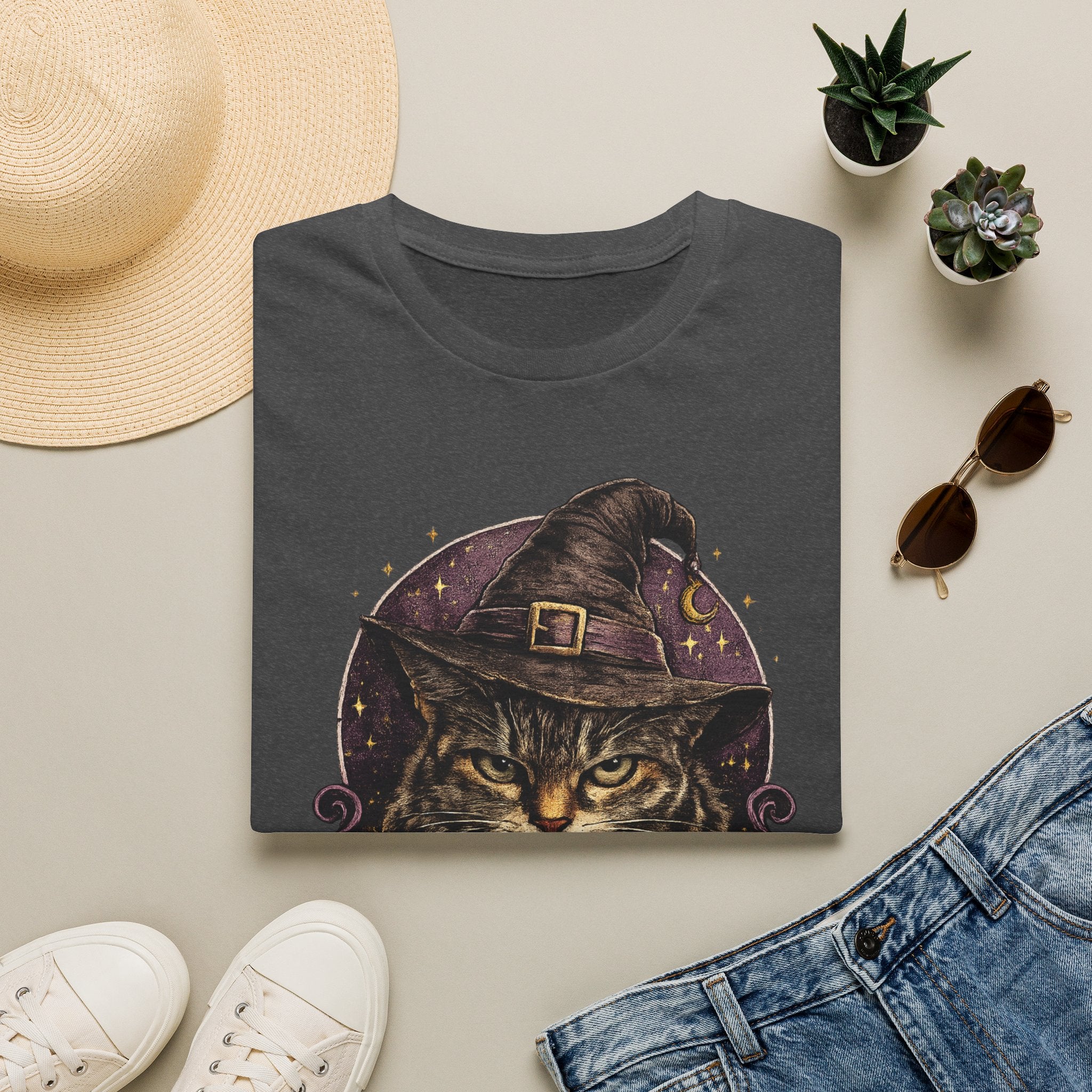 Hiss Off Witch Cat T-Shirt — Halloween Witchy Cat Tee