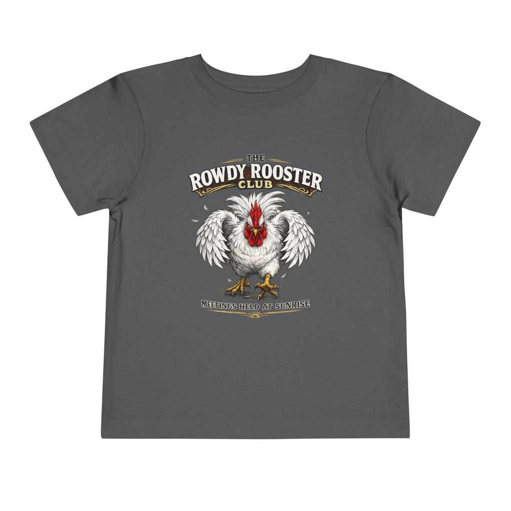 Rowdy Rooster Club Toddler Tee — Cute Rooster Graphic Shirt for Kids