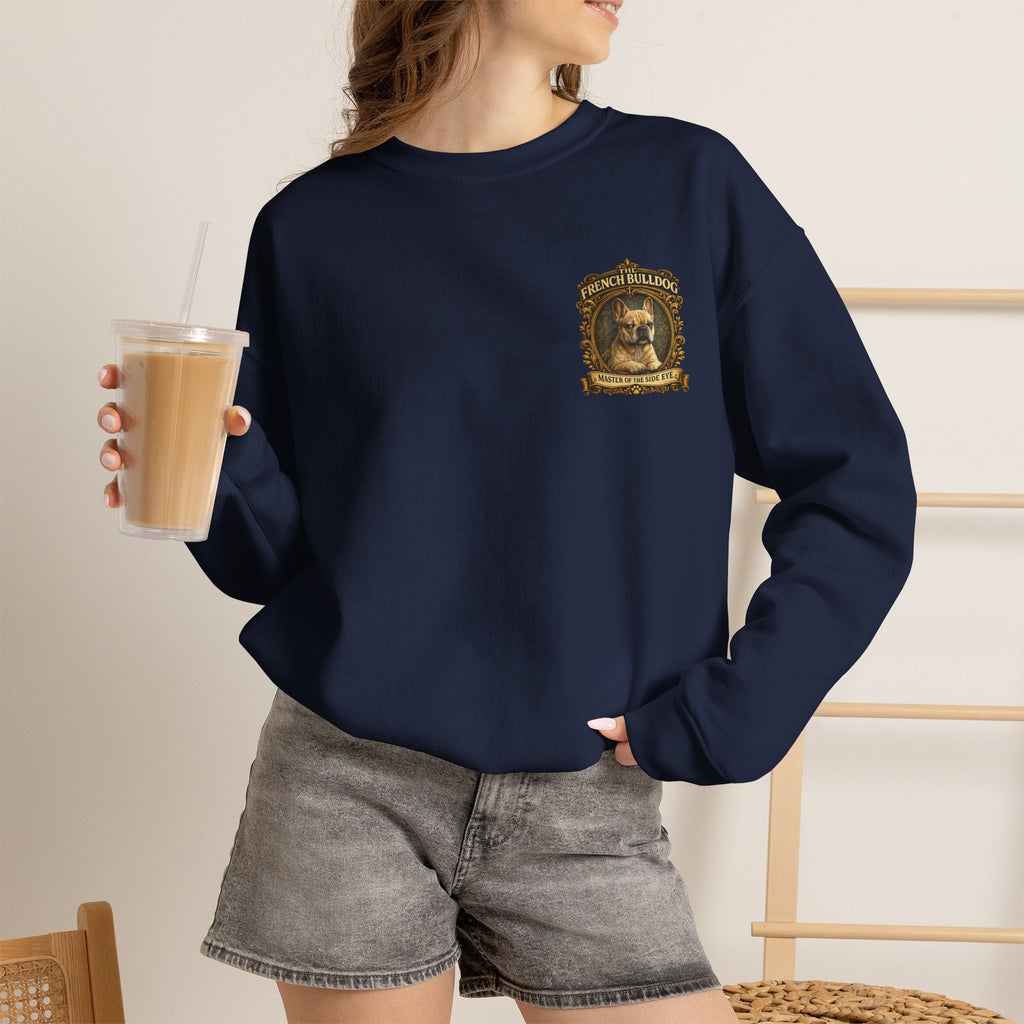 French Bulldog Sweatshirt — "Master of the Side Eye" Vintage-Style Crewneck