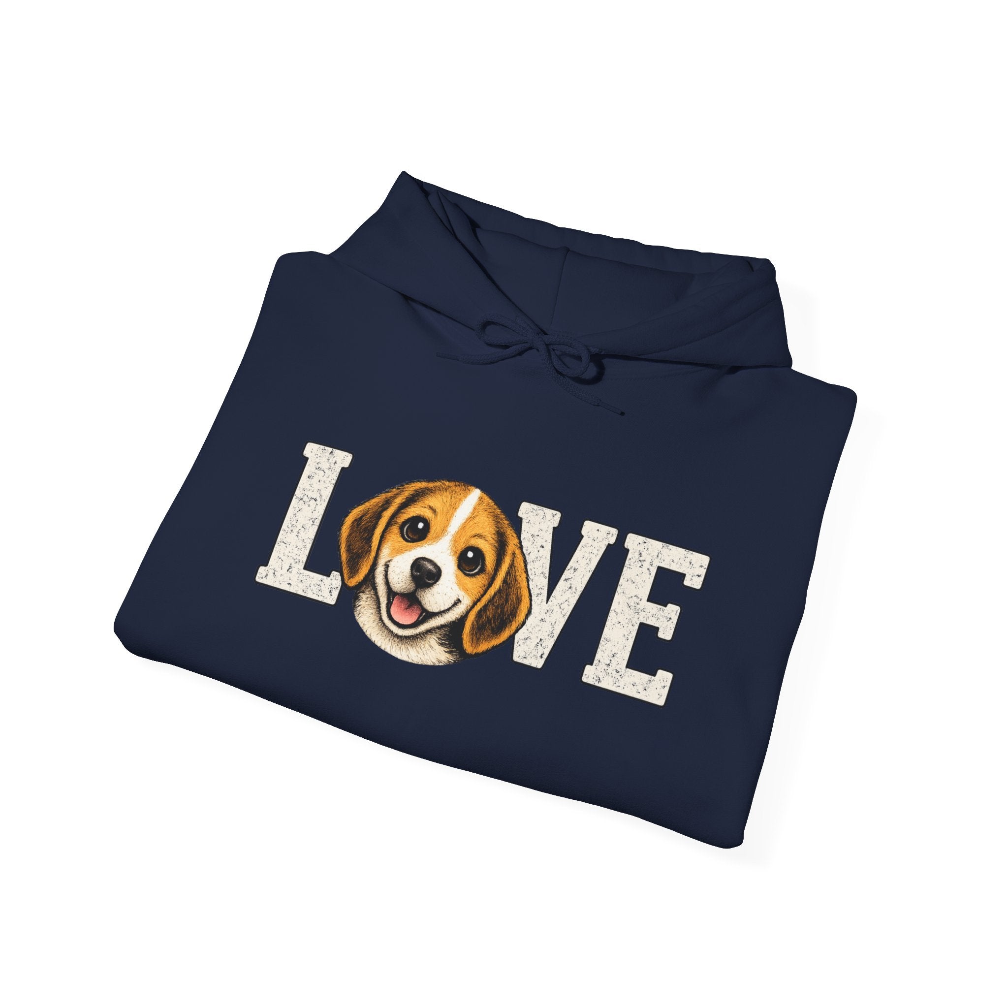 Beagle Love Hoodie - Cute Dog Face "LOVE" Sweatshirt for Dog Lovers