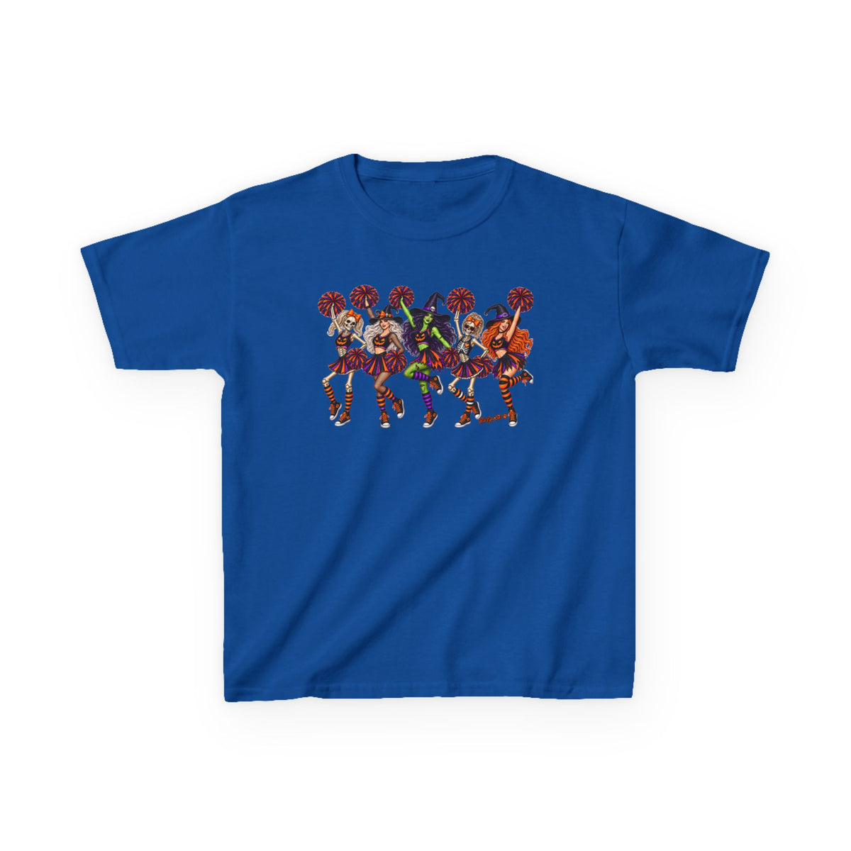 Kids Cheerleader Squad T‑Shirt — Colorful  Dancers Graphic Tee