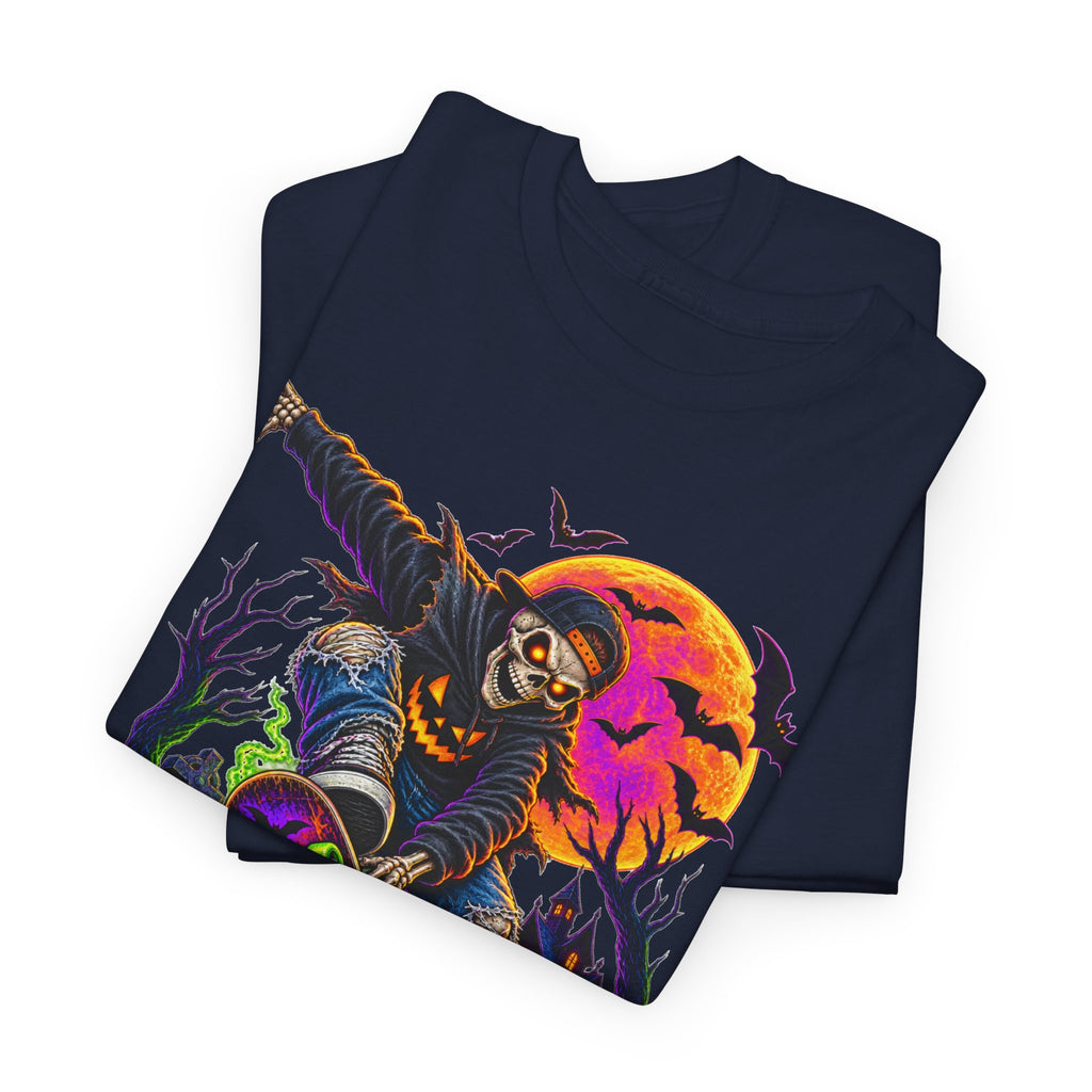 Halloween Scarecrow T-Shirt — Spooky Pumpkin Patch Graphic Tee