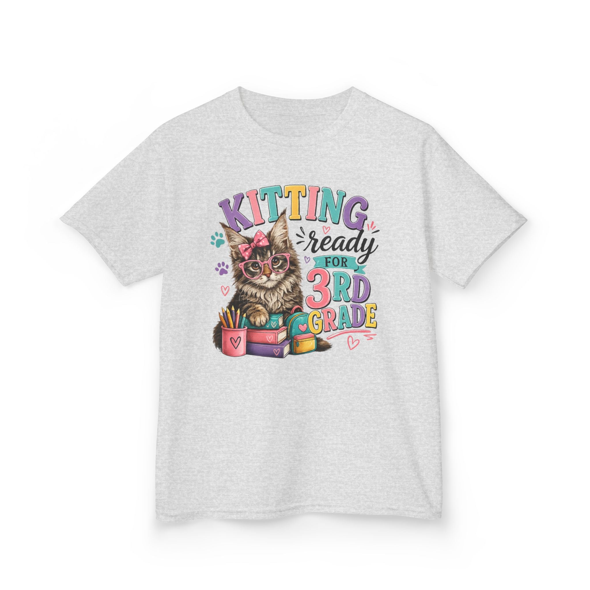 DIANE– “Kitting Ready for 3rd Grade” Cute Cat Back‑to‑School Tee