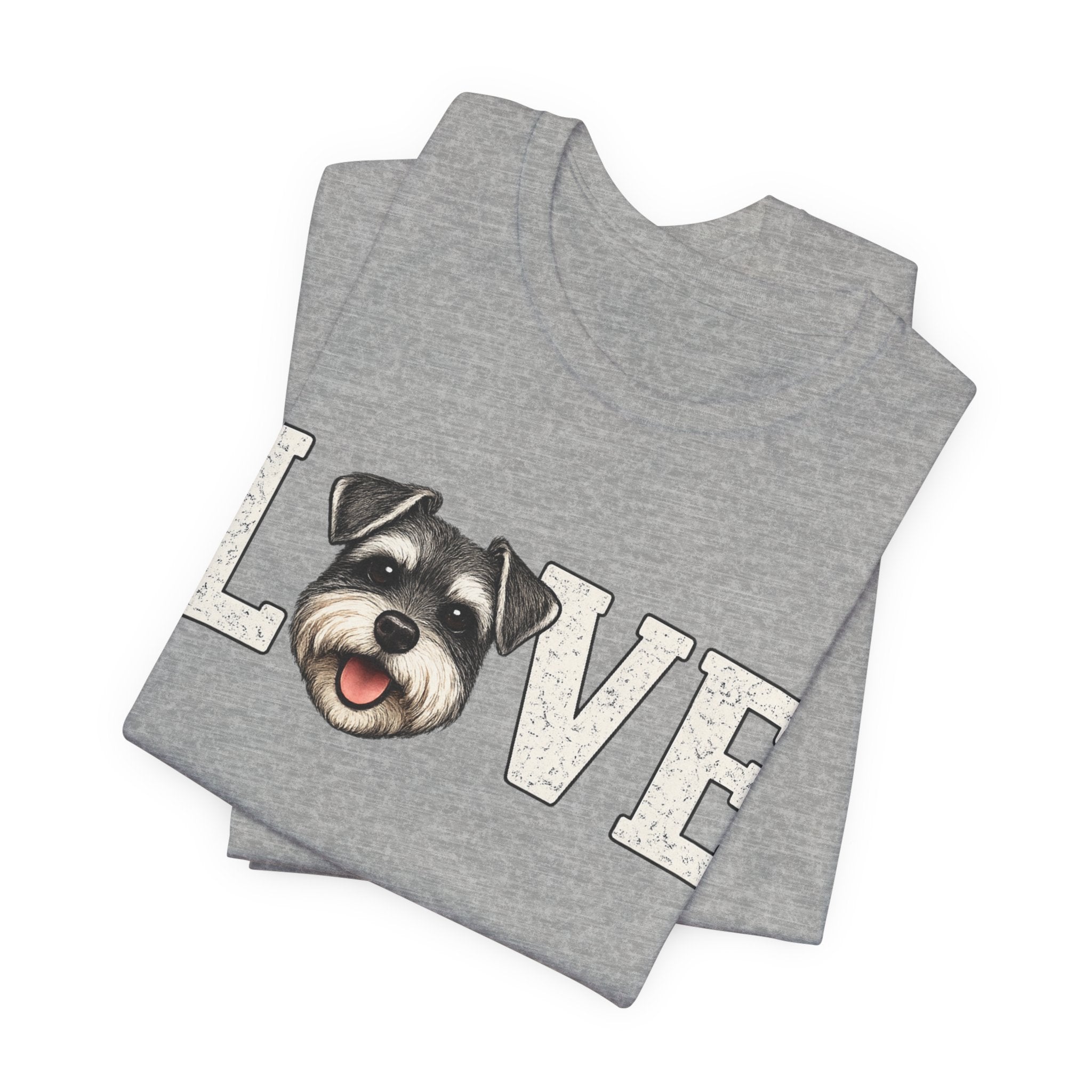 Love Schnauzer T-Shirt — Cute Dog Lover Tee