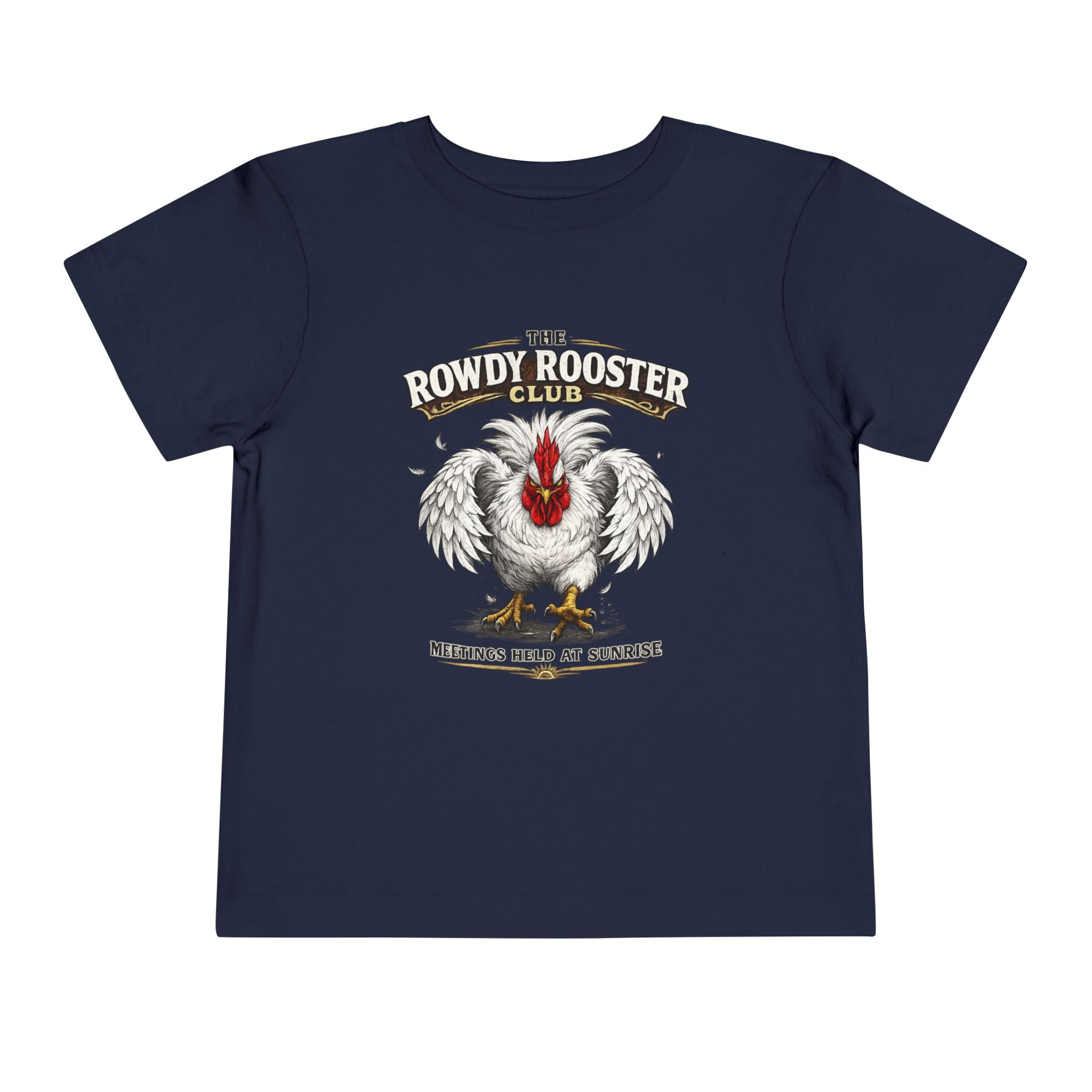 Rowdy Rooster Club Toddler Tee — Cute Rooster Graphic Shirt for Kids