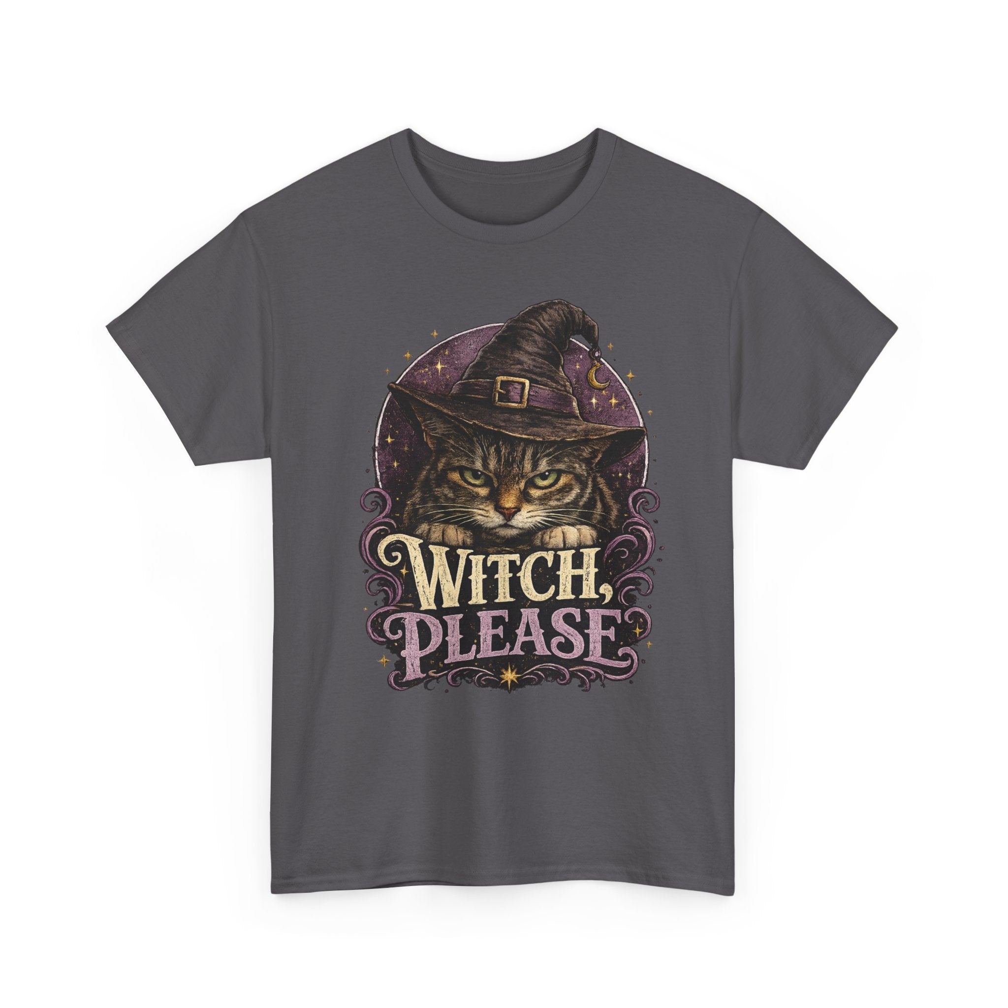 Witch Please Cat T-Shirt — Cute Witch Cat Halloween Tee