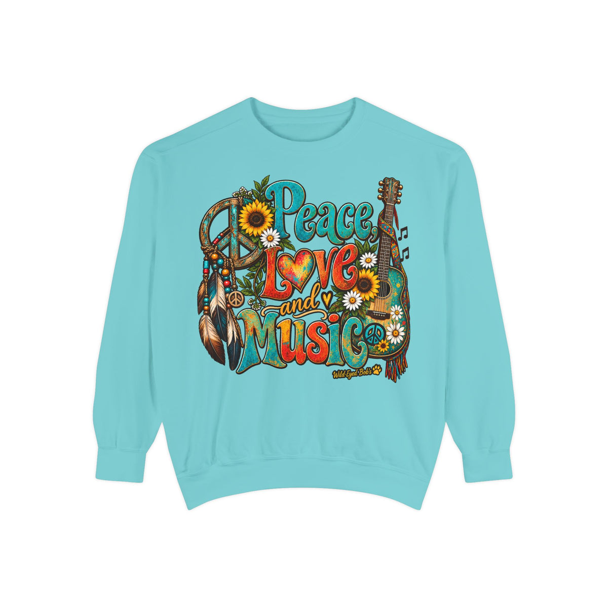 Peace Love and Music -Boho Sweatshirt