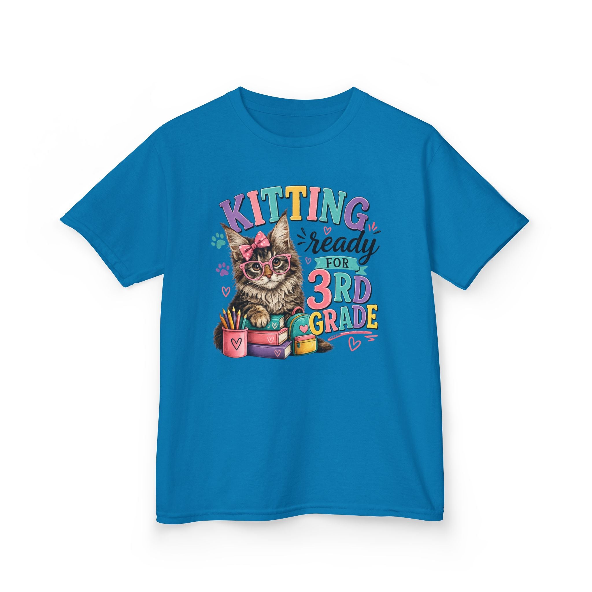 DIANE– “Kitting Ready for 3rd Grade” Cute Cat Back‑to‑School Tee