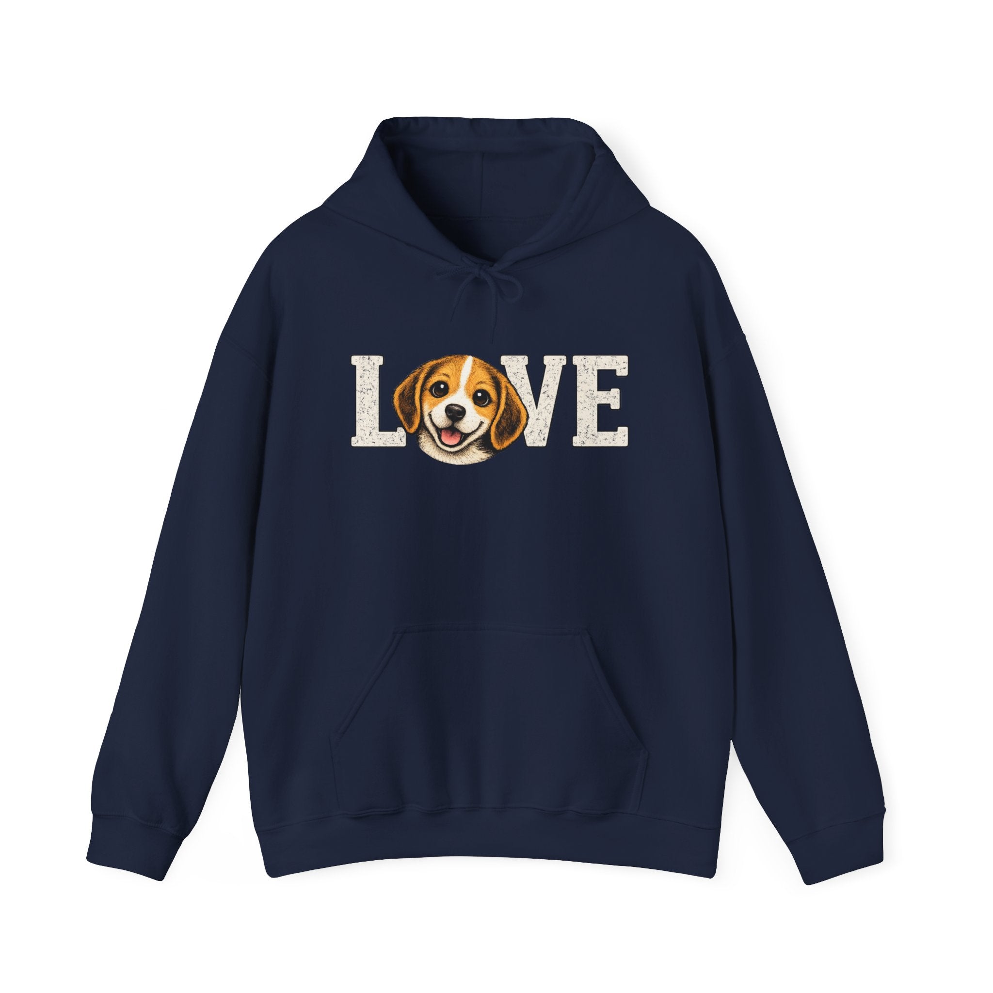 Beagle Love Hoodie - Cute Dog Face "LOVE" Sweatshirt for Dog Lovers
