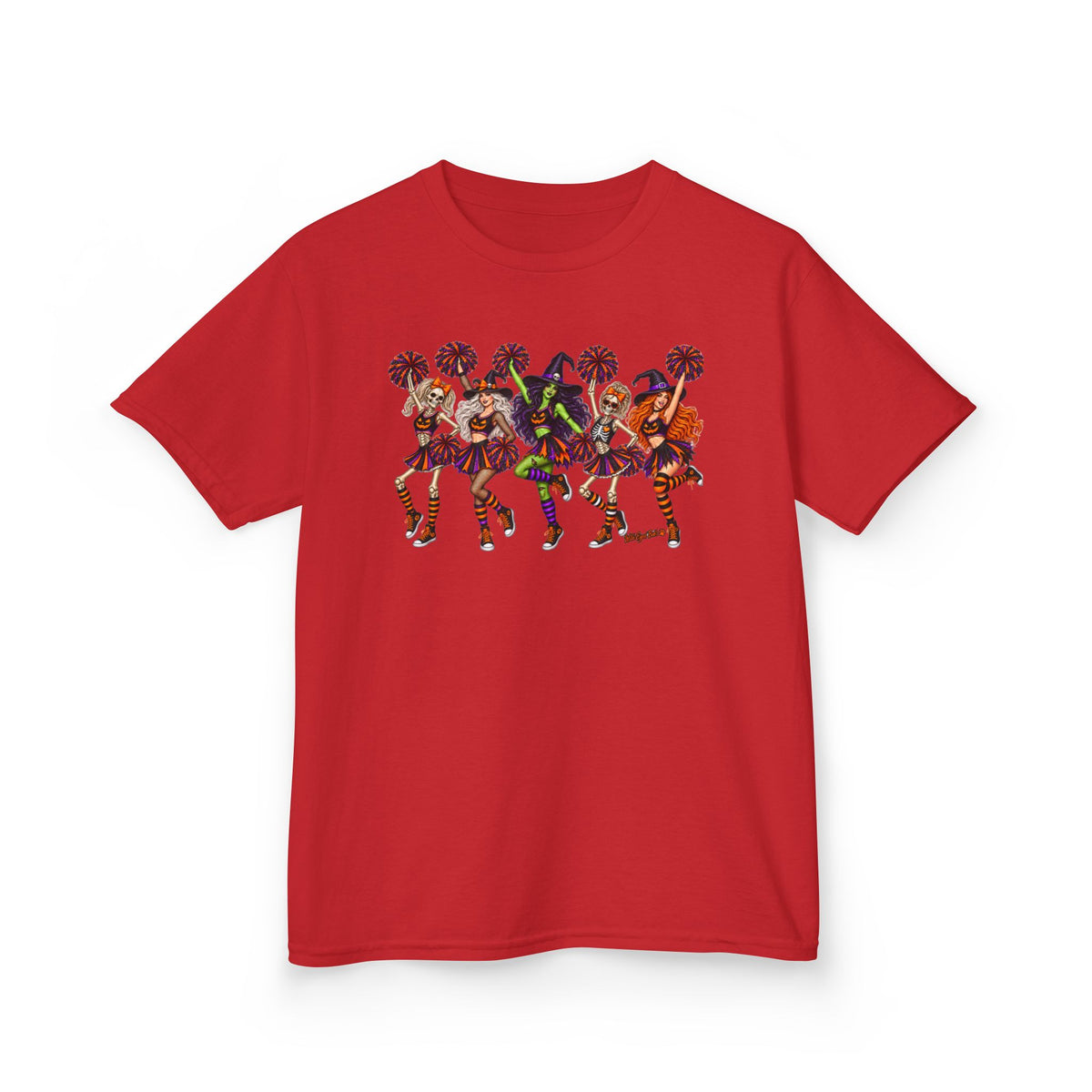 Kids Cheerleader Squad T‑Shirt — Colorful  Dancers Graphic Tee
