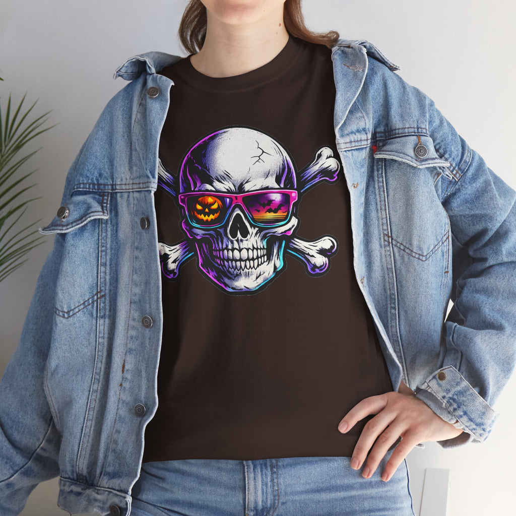 Neon Skull & Crossbones Graphic Tee