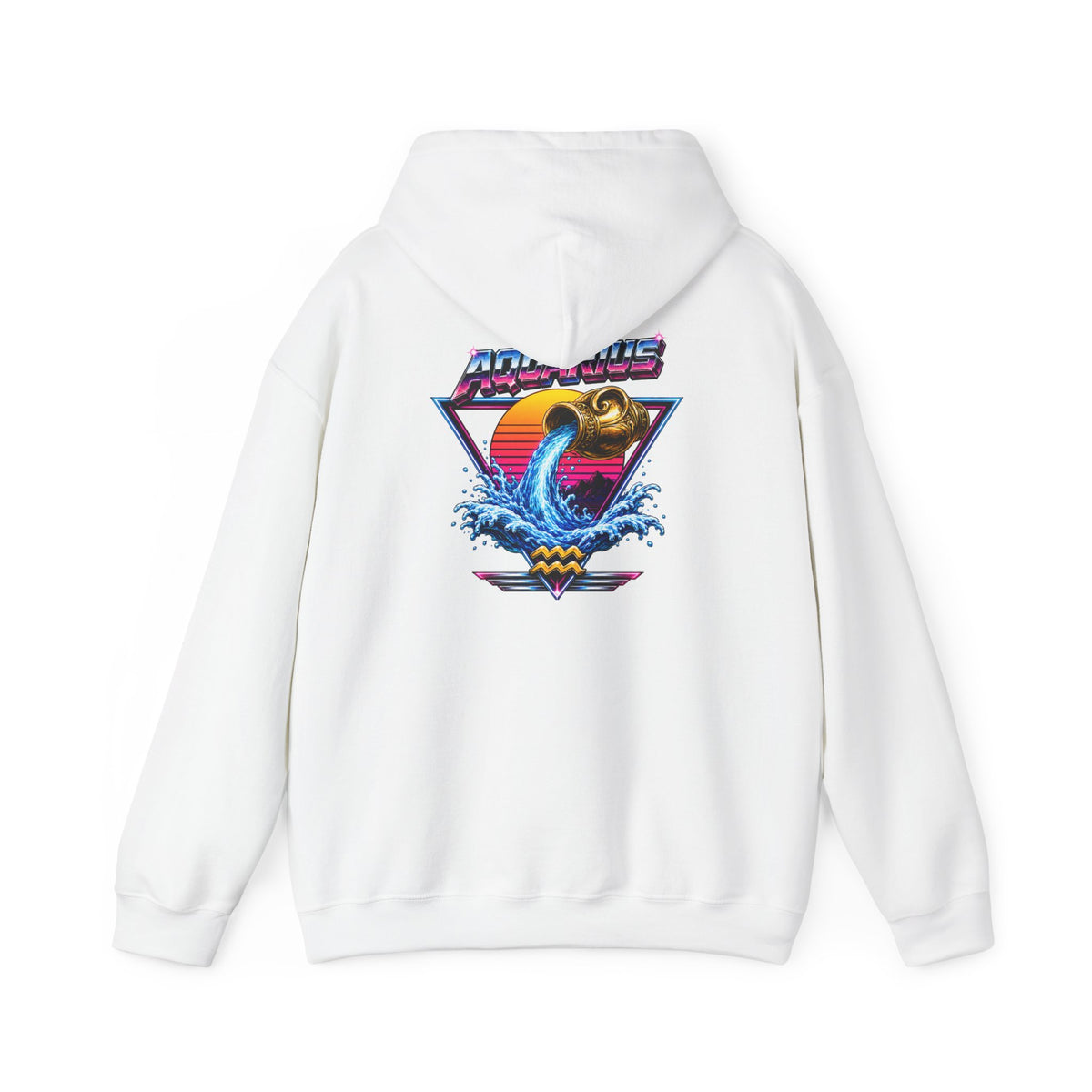 Retro Sunset Aquarius Hoodie —  Graphic Sweatshirt