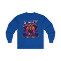 Leo Zodiac Lion Long Sleeve Tee — Retro Sunset Astrology Shirt