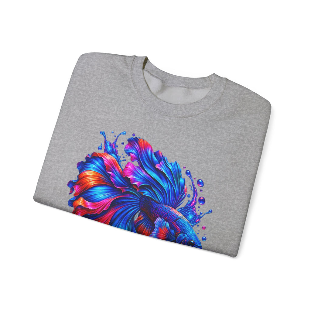 Betta Fish Colorburst Crewneck Sweatshirt