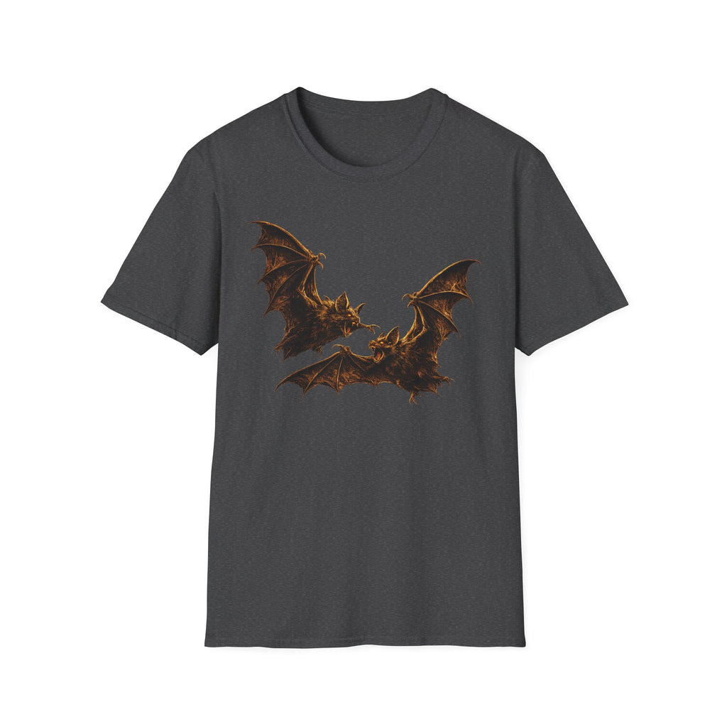 Bat Silhouette T-Shirt — Gothic Halloween Black Tee