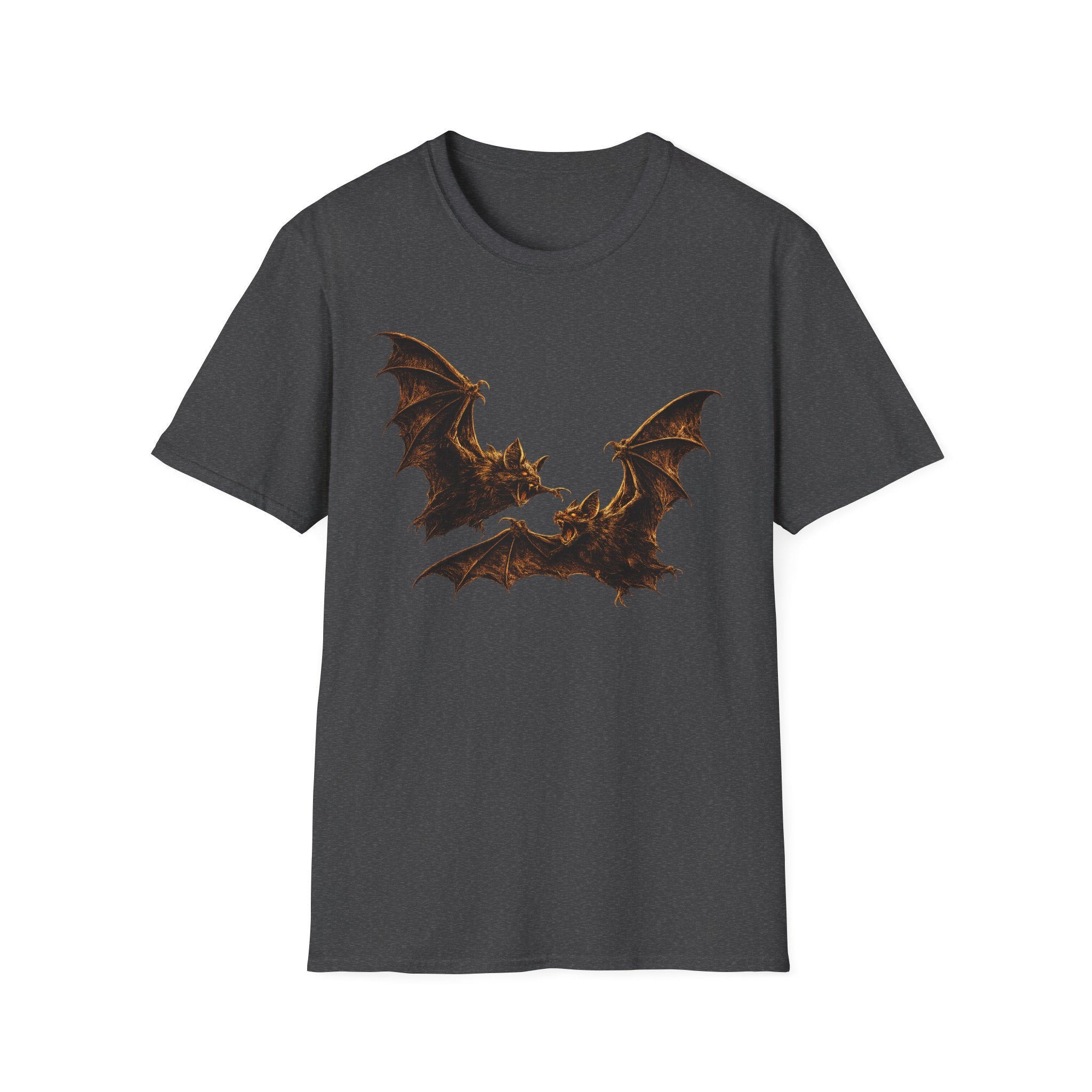 Bat Silhouette T-Shirt — Gothic Halloween Black Tee