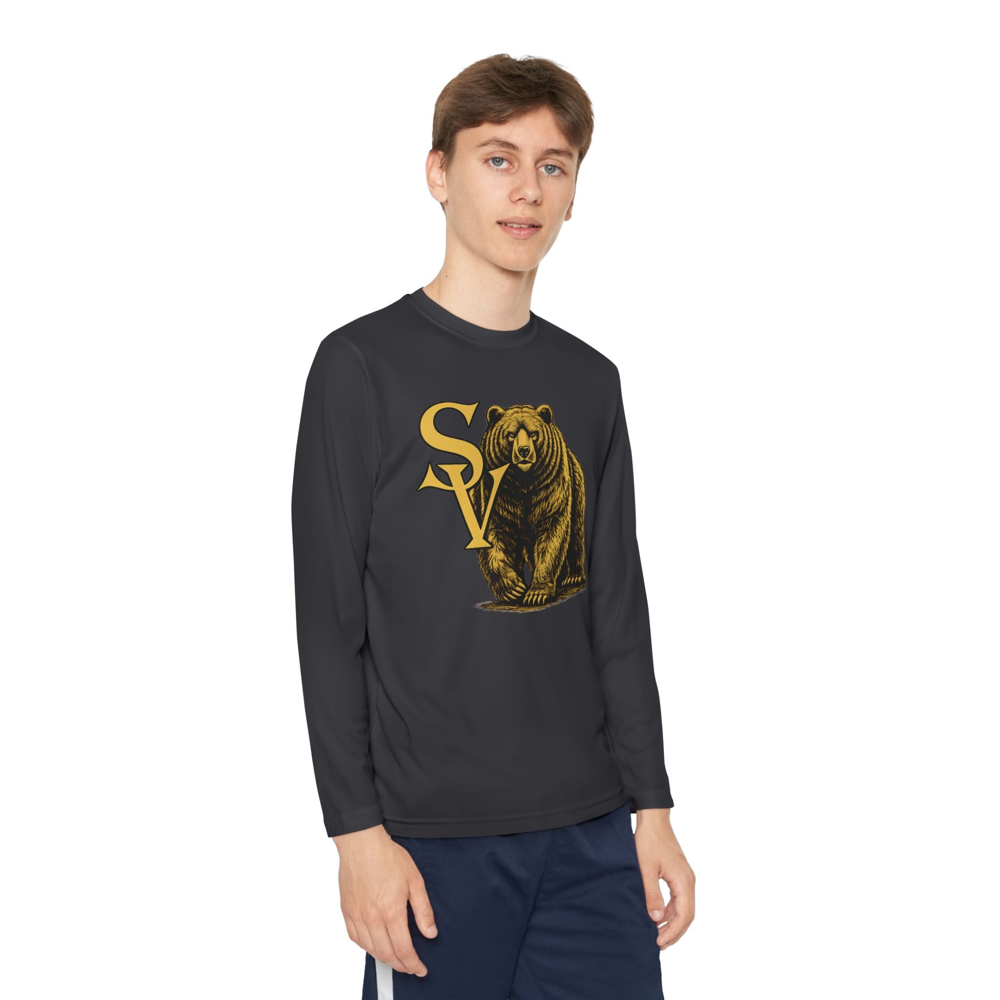 Diane J. Design Bear Mascot Long Sleeve Tee