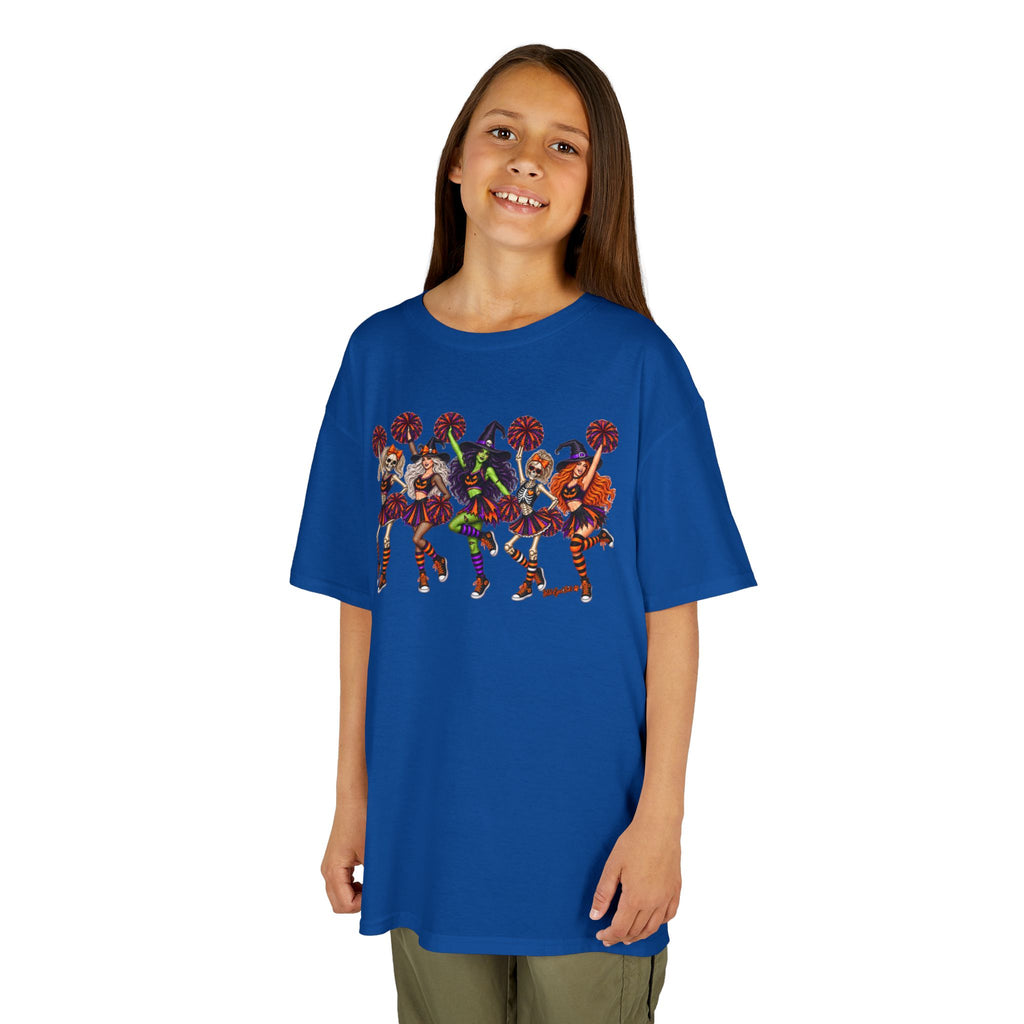Kids Cheerleader Squad T‑Shirt — Colorful  Dancers Graphic Tee