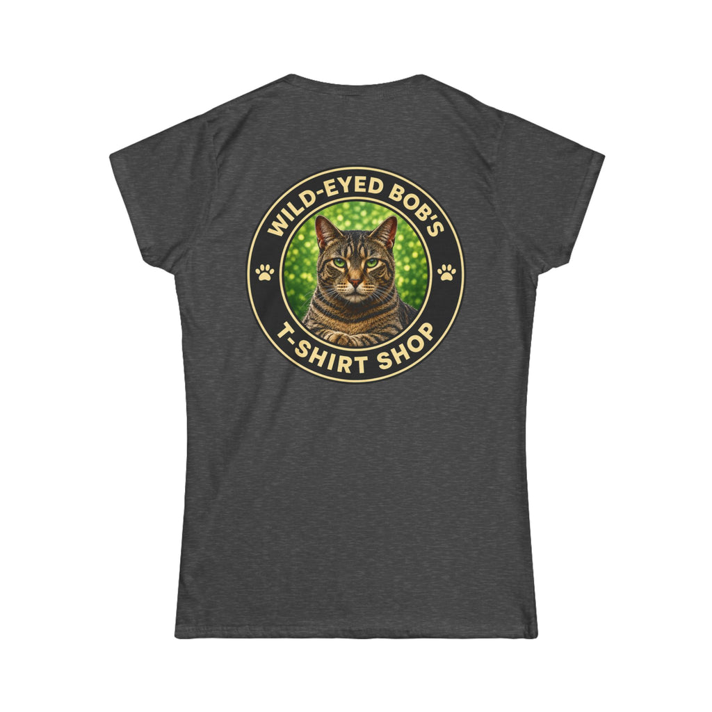 "Wild-Eyed Bob's T-Shirt Shop" Cat Logo Tee