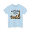 The Shepherd Knows My Name T‑Shirt — Christian Faith Tee with Shepherd & Sheep Design