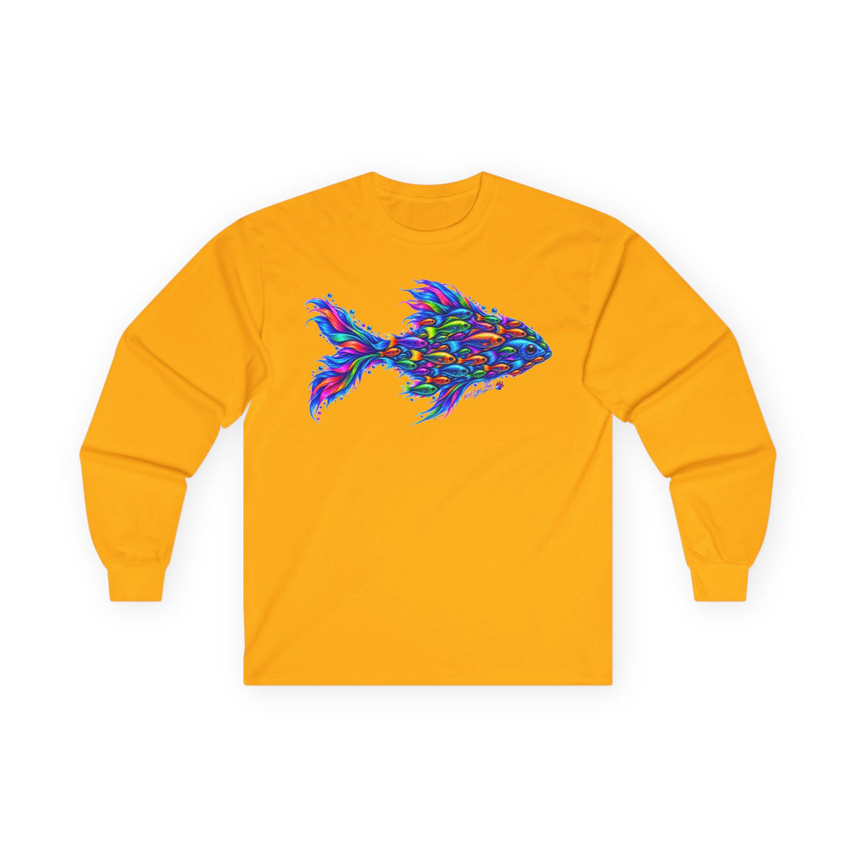 Colorful Fish Art Long Sleeve Tee
